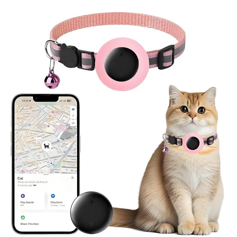 GPS Pet Tracker Collar – Smart Mini Locator for Dogs & Cats | Real-Time Tracking & Safety Alert