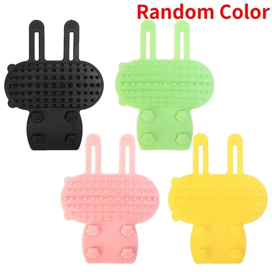 Silicone Pet Grooming Brush Set - 4-in-1 Cat & Dog Hair Removal and Massage Combs for Easy Self-Cleaning and Scratching
