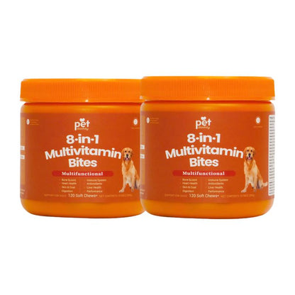 PetDaddy 300GXXL Family-Size Dog Multivitamins – 120 Chews for Joint, Skin & Omega-3 Support | Formulated for Puppies & Seniors