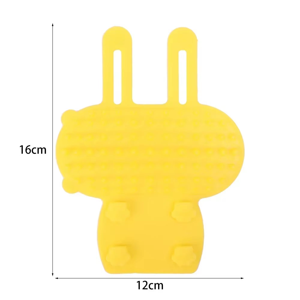 Silicone Pet Grooming Brush Set - 4-in-1 Cat & Dog Hair Removal and Massage Combs for Easy Self-Cleaning and Scratching