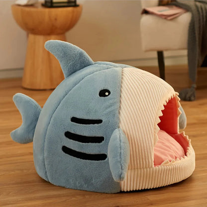 Shark Plush Pet Bed