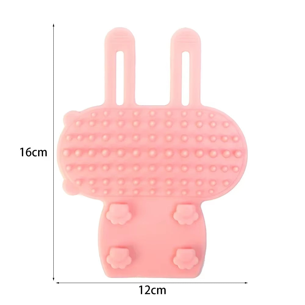 Silicone Pet Grooming Brush Set - 4-in-1 Cat & Dog Hair Removal and Massage Combs for Easy Self-Cleaning and Scratching