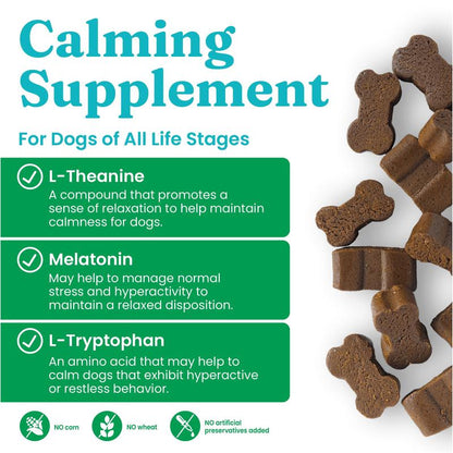 Solid Gold Calming Chews for Dogs – Gut & Immune Support with Melatonin for Relaxation & Overall Wellness