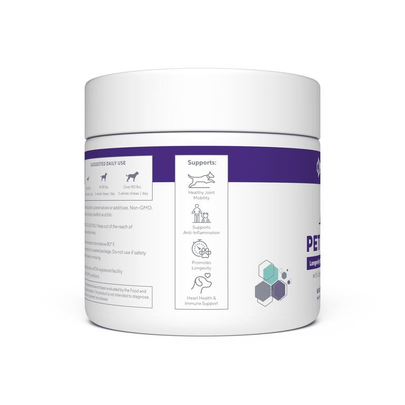 RENUE PET NMN Longevity Chews – 60 Liposomal Soft Chews for Canine Longevity, Metabolic Health & Weight Management 