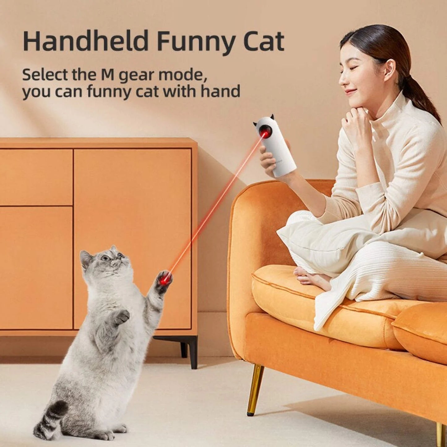 Smart Interactive LED Laser Cat Toy