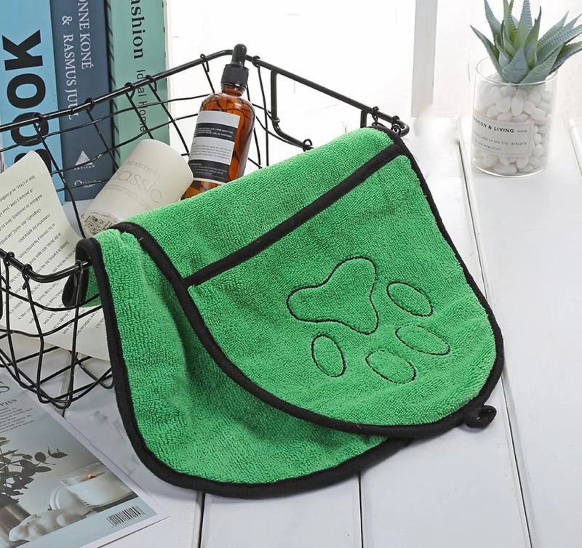 Benat™ Double Pocket Dog Bath Towel