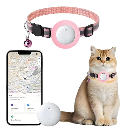 GPS Pet Tracker Collar – Smart Mini Locator for Dogs & Cats | Real-Time Tracking & Safety Alert