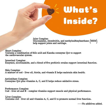 PetDaddy 300GXXL Family-Size Dog Multivitamins – 120 Chews for Joint, Skin & Omega-3 Support | Formulated for Puppies & Seniors